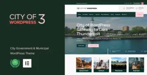 City of WP – Municipal & Local Government WordPress Theme