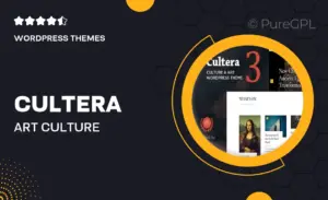 Cultera – Art & Culture WordPress Theme