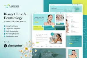 Cutisure – Beauty Clinic & Dermatology Elementor Template Kit