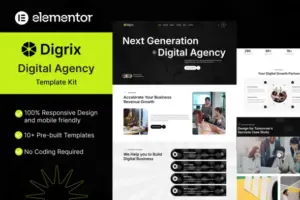 Digrix – Digital Agency Elementor Template Kit