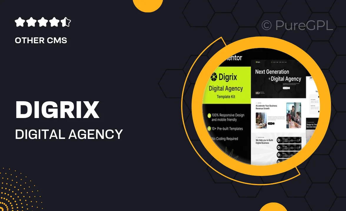 Digrix – Digital Agency Elementor Template Kit