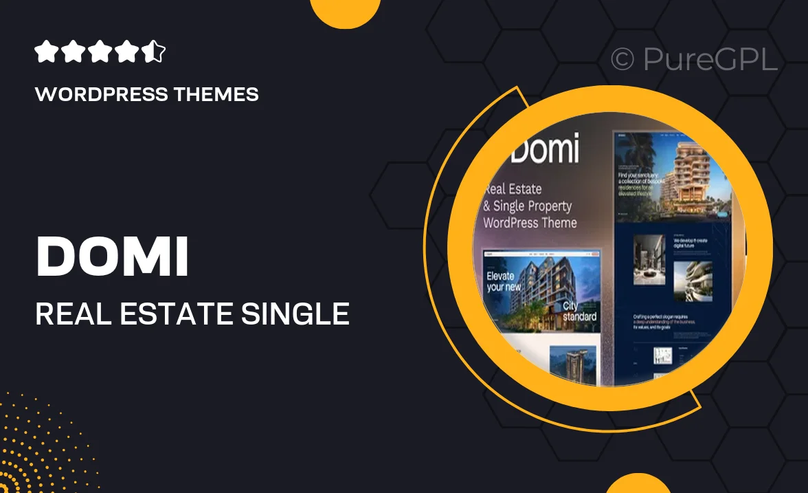 Domi – Real Estate & Single Property WordPress Theme