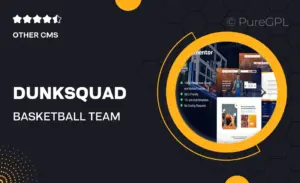DunkSquad – Basketball Team & Sport Club Elementor Pro Template Kit