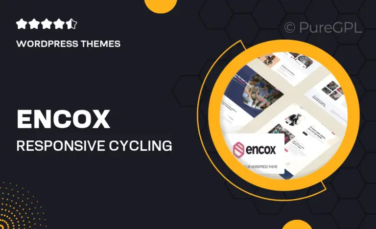 encox responsive cycling club wordpress theme