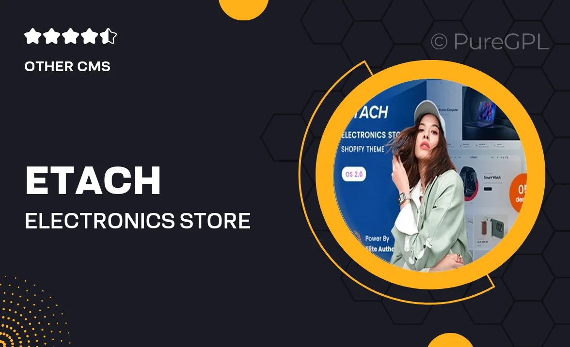 Etach – Electronics Store Shopify 2.0 Theme