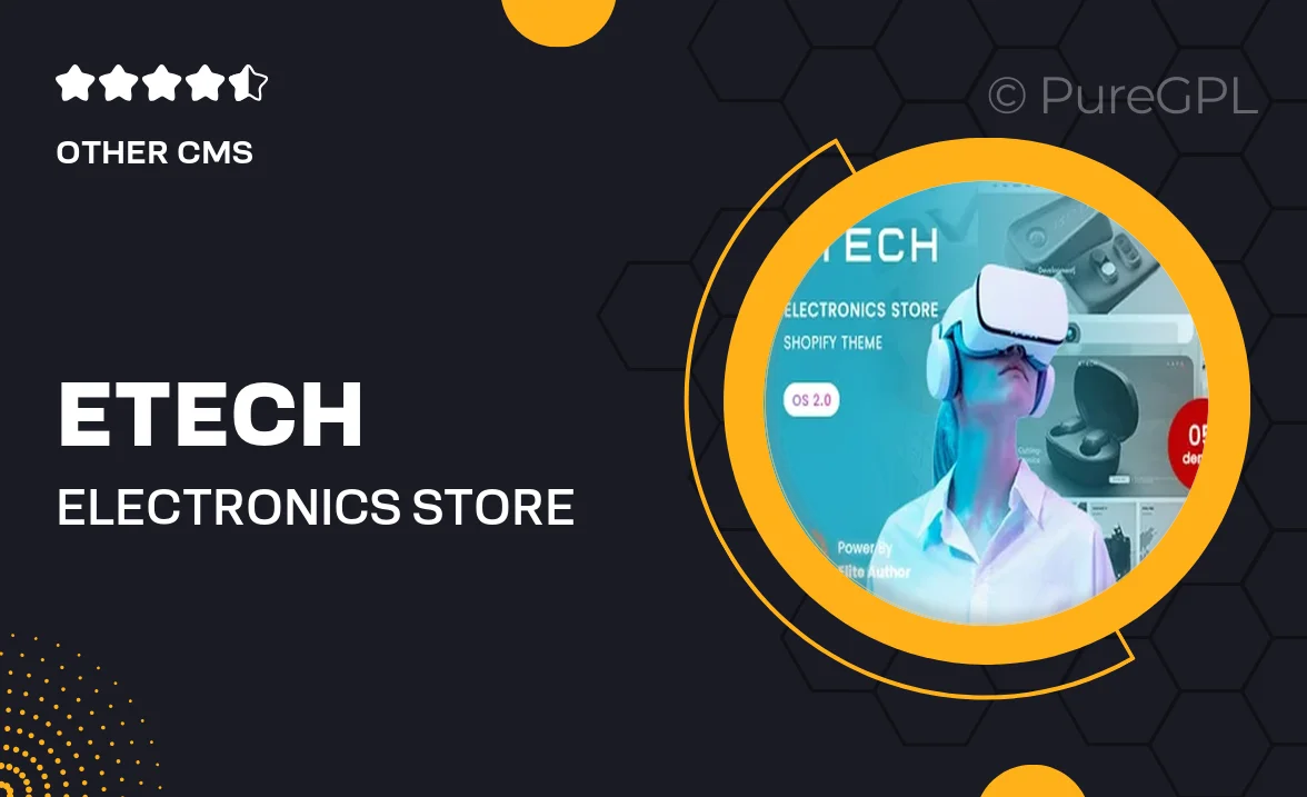 Etech – Electronics Store Shopify 2.0 Theme