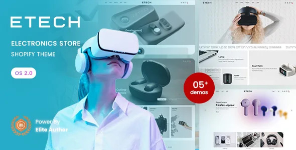 etech electronics store shopify 20 theme