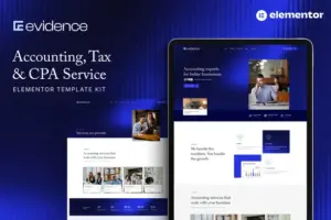 Evidence – Accounting, Tax & CPA Service Elementor Template Kit