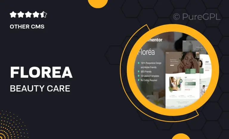 florea beauty care services elementor pro template kit