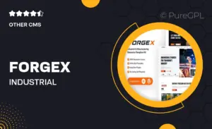 ForgeX – Industrial & Manufacturing Elementor Template Kit