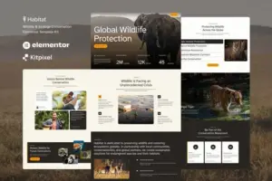 Habitat – Wildlife & Ecology Conservation Elementor Template Kit