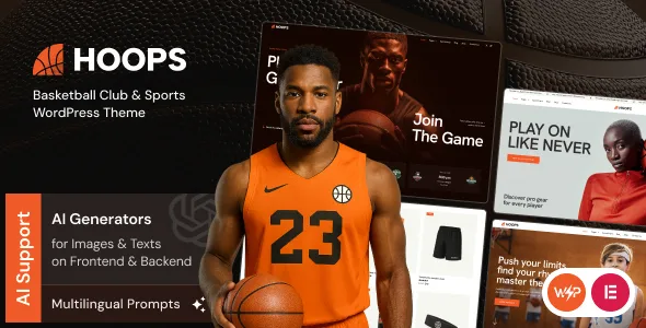 hoops basketball club sports wordpress theme 1