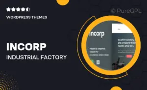 Incorp – Industrial, Factory & Corporate WordPress Theme