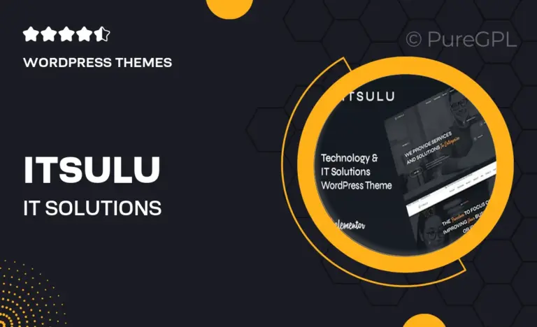 itsulu it solutions wordpress theme