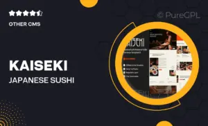 Kaiseki – Japanese Sushi Restaurant & Bar Elementor Template Kit