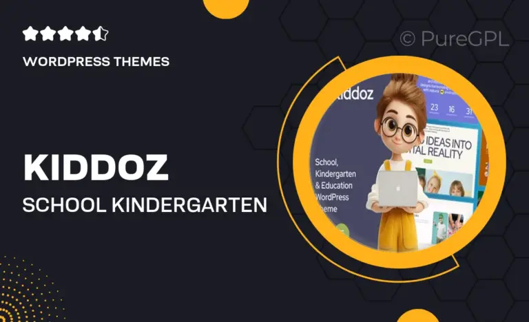 kiddoz school kindergarten education wordpress theme