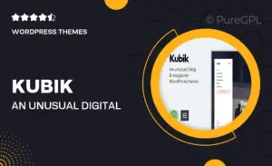 Kubik – An Unusual Digital Blog & Magazine WordPress Theme