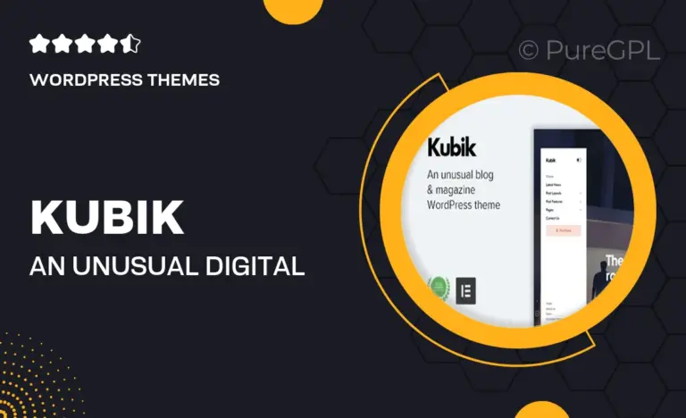 kubik an unusual digital blog magazine wordpress theme