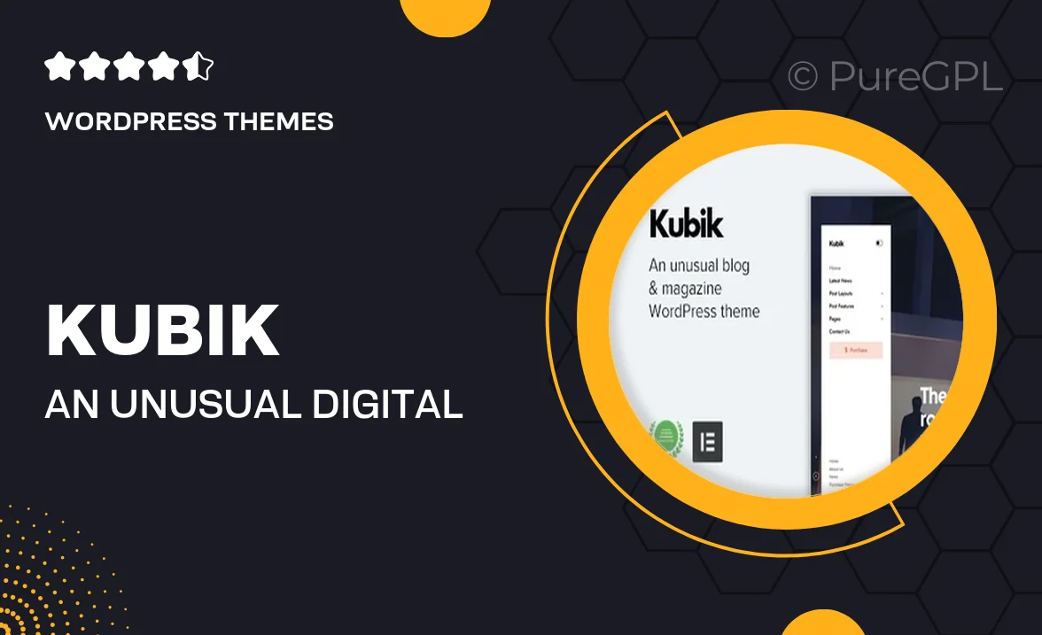 Kubik – An Unusual Digital Blog & Magazine WordPress Theme