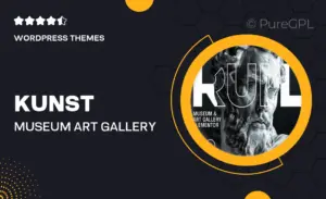 Kunst – Museum & Art Gallery Elementor WordPress Theme