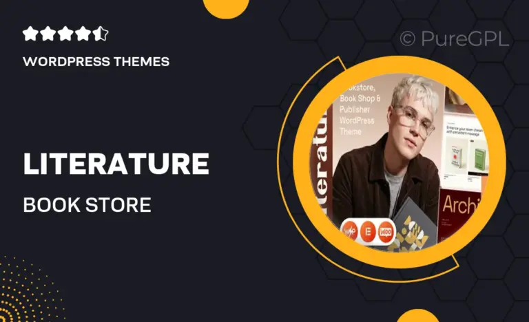 literature book store publisher bookshop wordpress theme