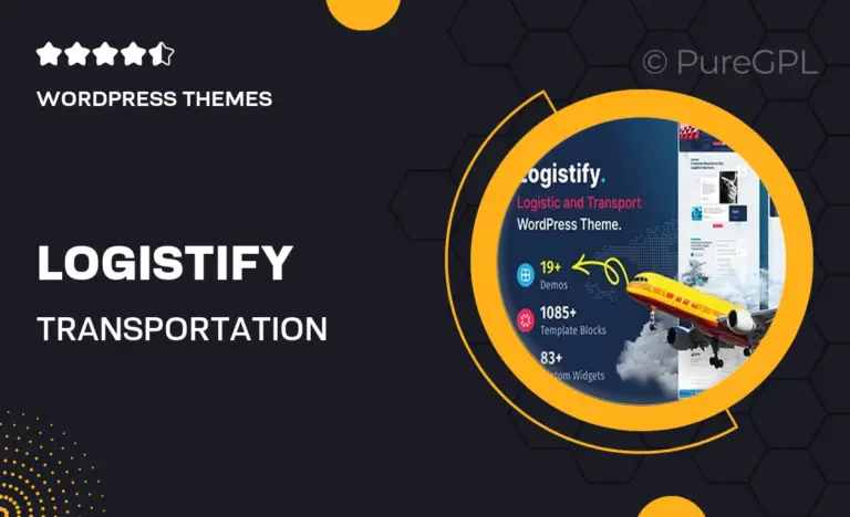 logistify transportation logistics wordpress theme
