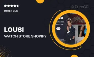 Lousi – Watch Store Shopify 2.0 Theme