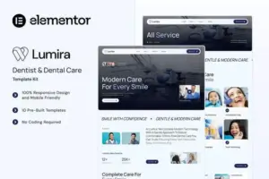 Lumira – Dentist & Dental Care Elementor Template Kit