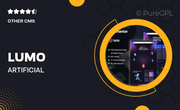 lumo artificial intelligence technology services elementor pro template kit