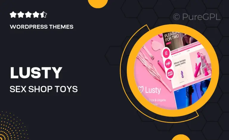 lusty sex shop toys lingerie wordpress theme