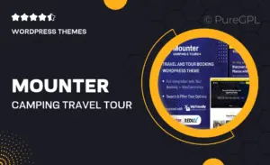 Mounter – Camping, Travel & Tour Booking WordPress Theme