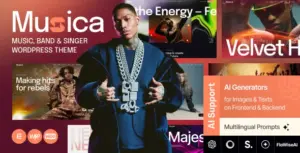 Muzica – Music, Band & Singer WordPress Theme