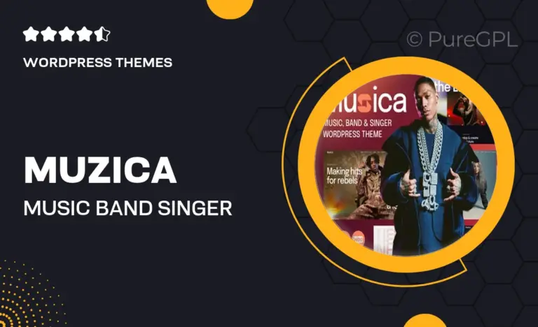 muzica music band singer wordpress theme