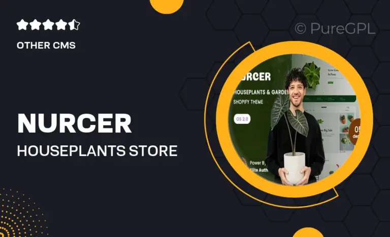 nurcer houseplants store gardening shopify 2 0 theme