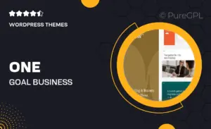 One Goal – Business Consulting WordPress Theme