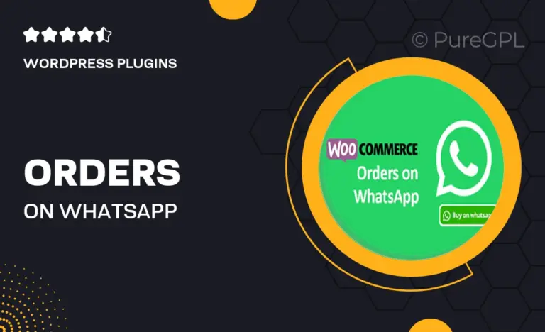 orders on whatsapp woocommerce