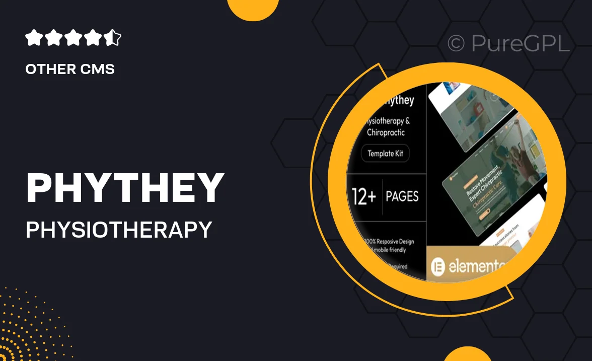 Phythey – Physiotherapy & Chiropractic Elementor Template Kit