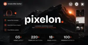 Pixelon – Creative Digital Portfolio WordPress Theme