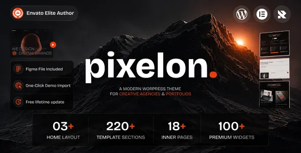 Pixelon – Creative Digital Portfolio WordPress Theme