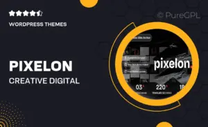 Pixelon – Creative Digital Portfolio WordPress Theme