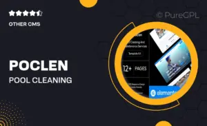 Poclen – Pool Cleaning & Maintenance Services Elementor Template Kit