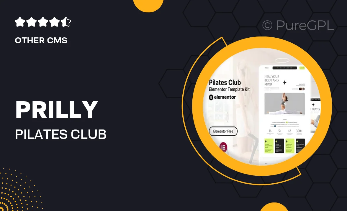 Prilly – Pilates Club Elementor Template Kit