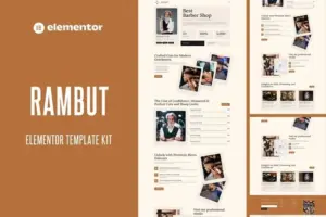 Rambut – Barbershop Elementor Pro Template Kit