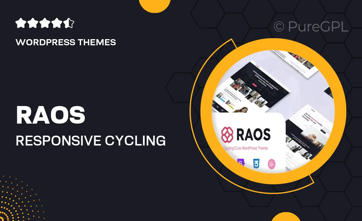 Raos – Responsive Cycling Club & Community WordPress Theme