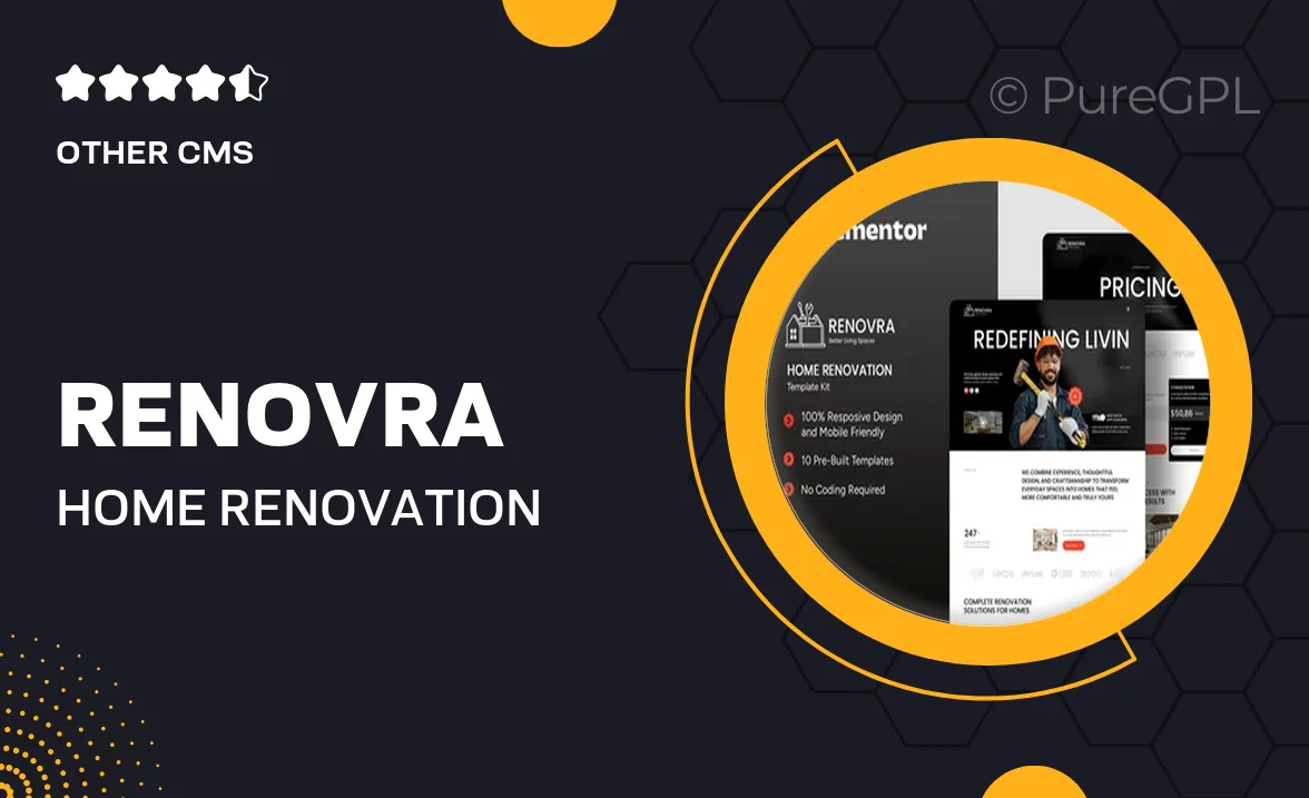 Renovra – Home Renovation Elementor Template Kit