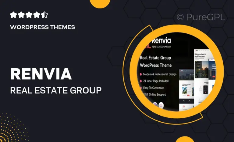 renvia real estate group wordpress theme