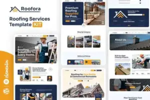 Roofora – Roofing Services Elementor Template Kit