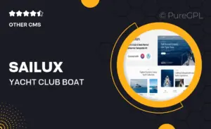 Sailux – Yacht Club & Boat Rental Elementor Template Kit