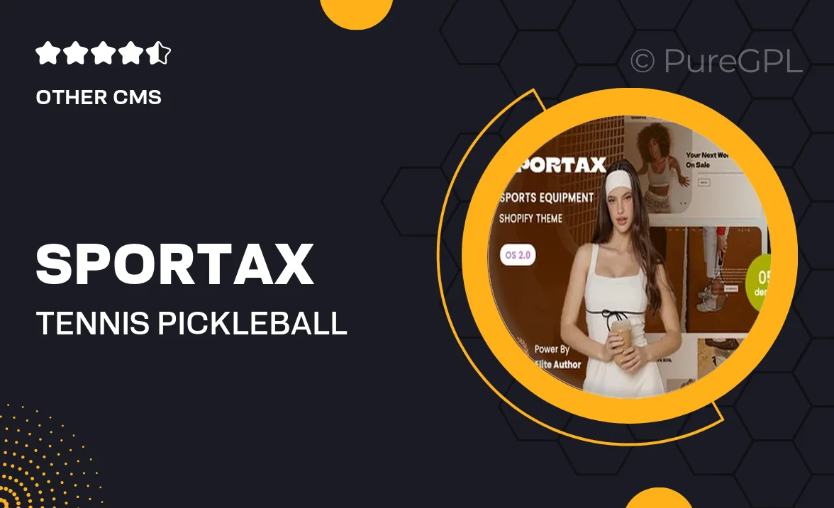 Sportax – Tennis, Pickleball Equipment Store Shopify 2.0 Theme