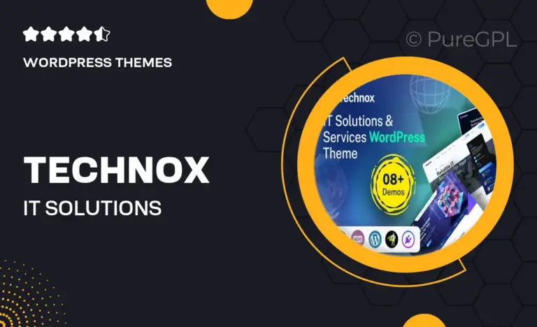 technox it solutions services wordpress theme